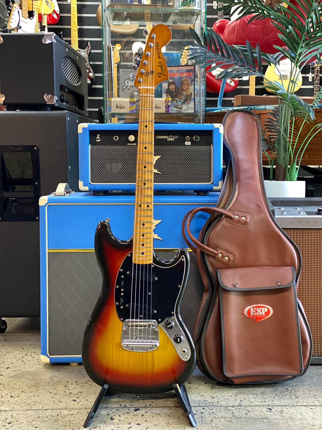 Fender 1978 Mustang w/bag | Sunburst ***pre loved***