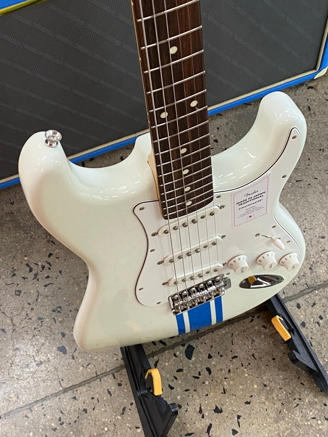 Fender MIJ 2023 Traditional Strat wbag | OLW Blue Competition Stripe ***pre loved***