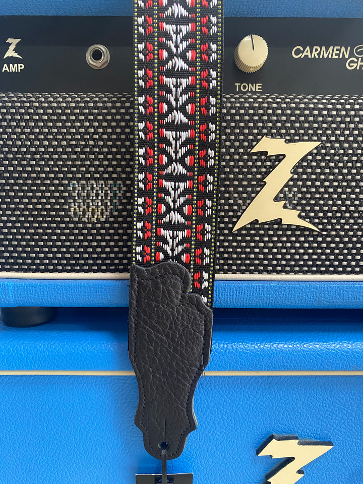 Franklin 2inch Red Woven Folk Nylon Strap