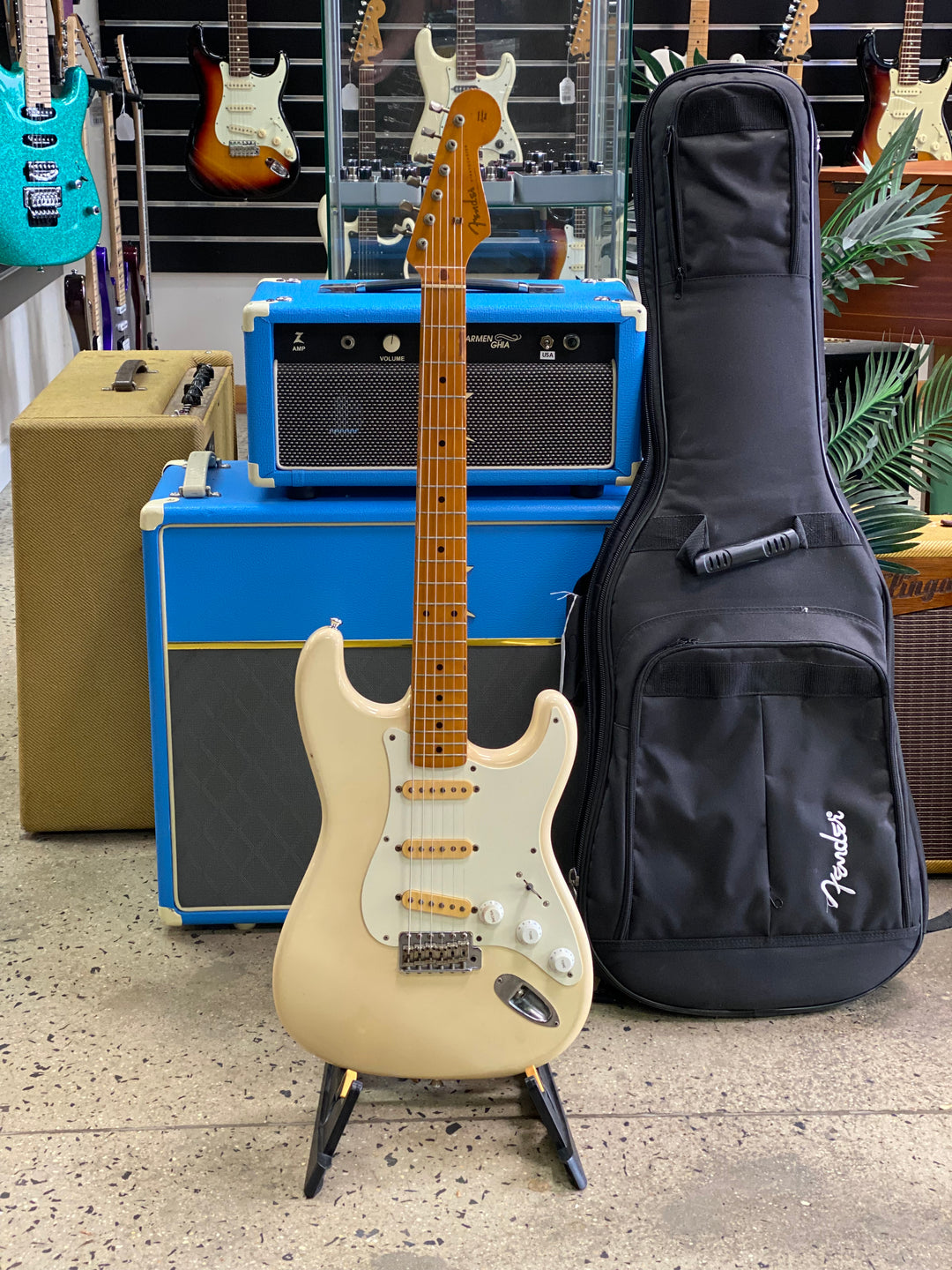 Fender E Series ST57 84-87 MIJ Strat White w/bag ***Pre Loved**