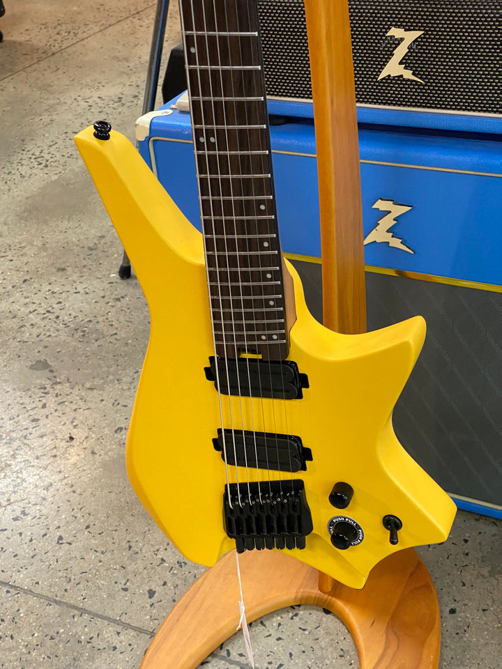 Hils HZ7 Multiscale 7 String Headless Electric Guitar | Satin Honey