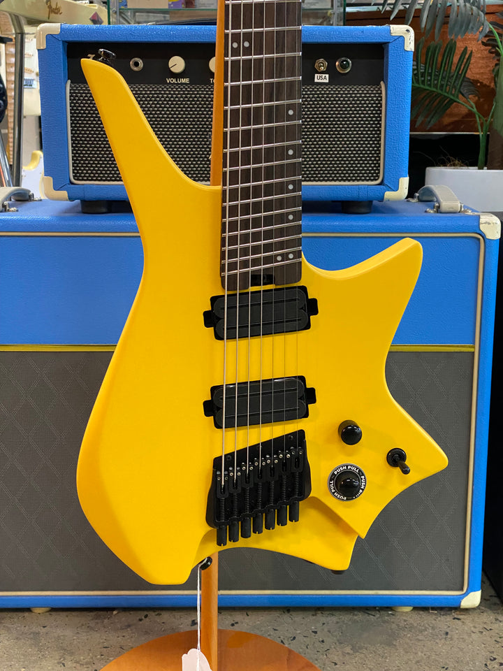 Hils HZ7 Multiscale 7 String Headless Electric Guitar | Satin Honey