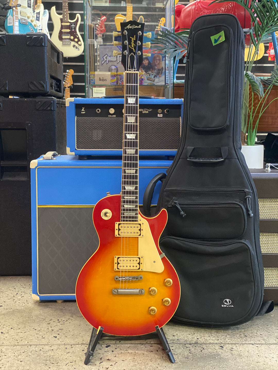 Aria Pro II 1980  LS-800 Leopard Electric Guitar w/bag | Sunburst ***pre loved***