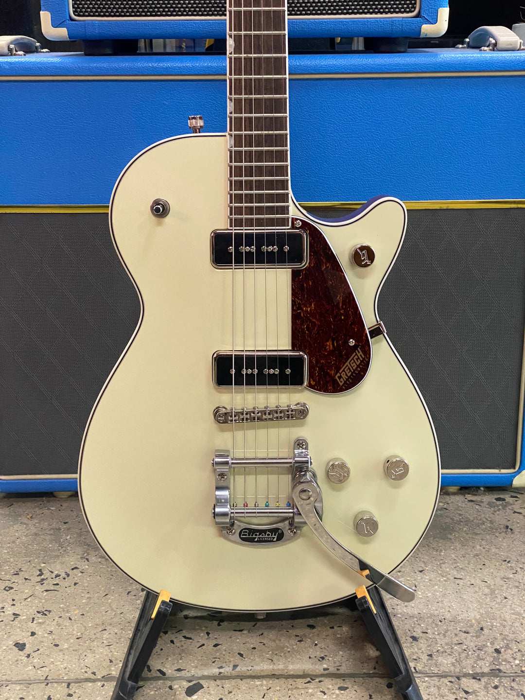 Gretsch G5210T-P90 Electromatic Jet Single-Cut with Bigsby Vintage White ***Pre Loved***