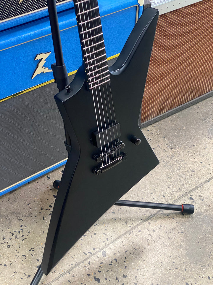 LTD EX MIK Black Metal Electric Guitar Black Satin W/case ***Pre Loved***