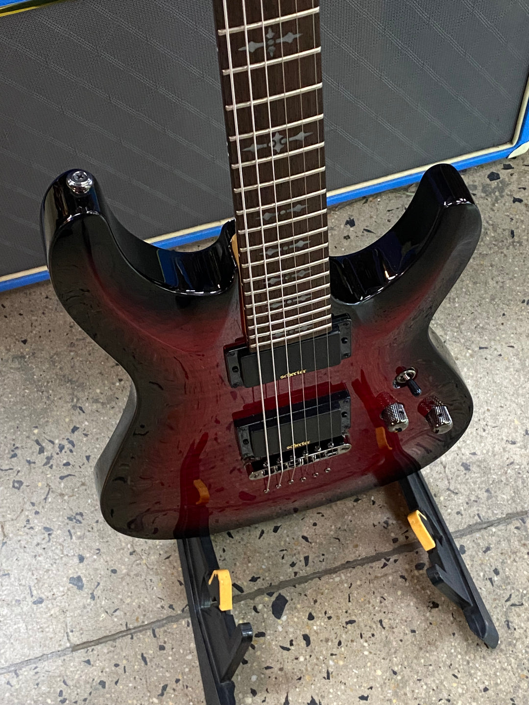 Schecter Demon-6 | Crimson Red Burst