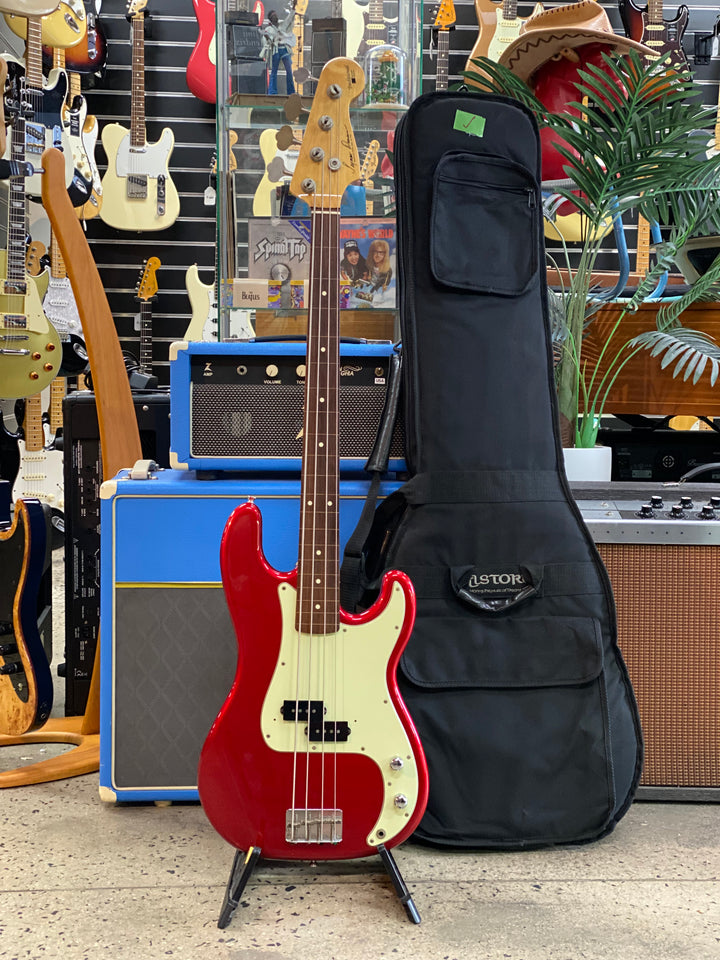 Seymour Duncan Fretless MIJ Traditional P Bass w/bag | Candy Apple Red ***pre loved***