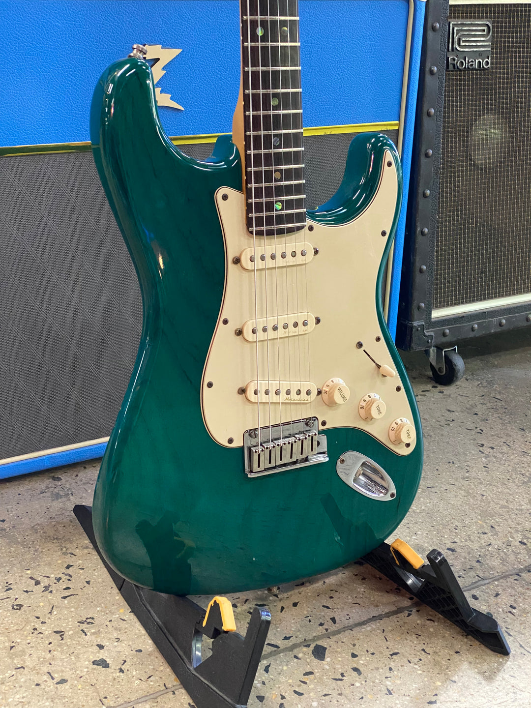 Fender 2003 American Deluxe Stratocaster | Teal Green Transparent W/bag ***pre loved***