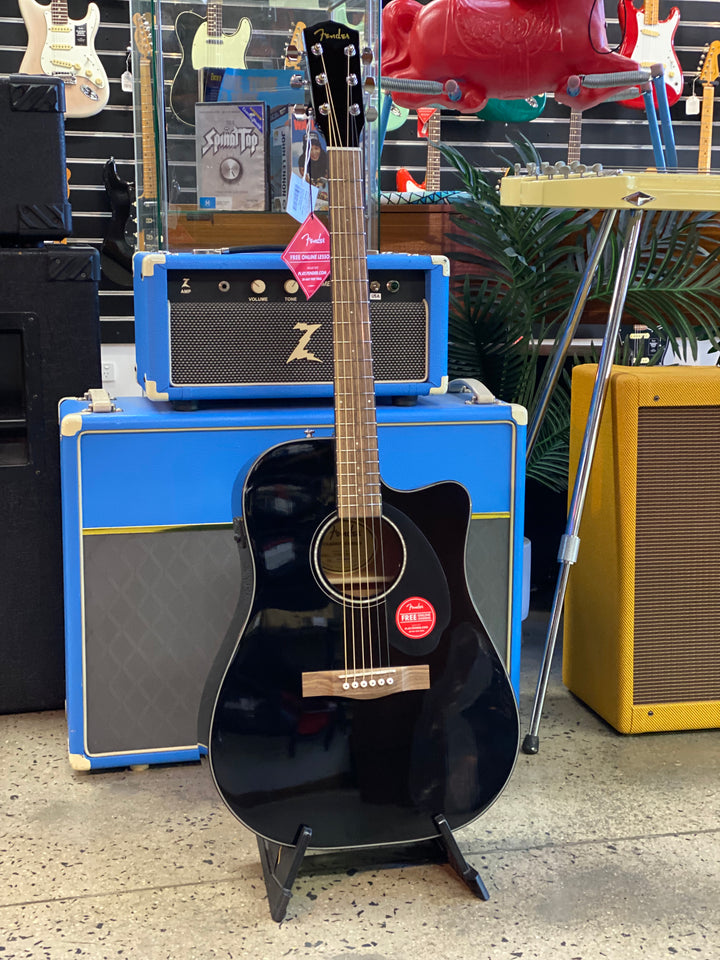 Fender CD-60SCE Dreadnought Acoustic | Black