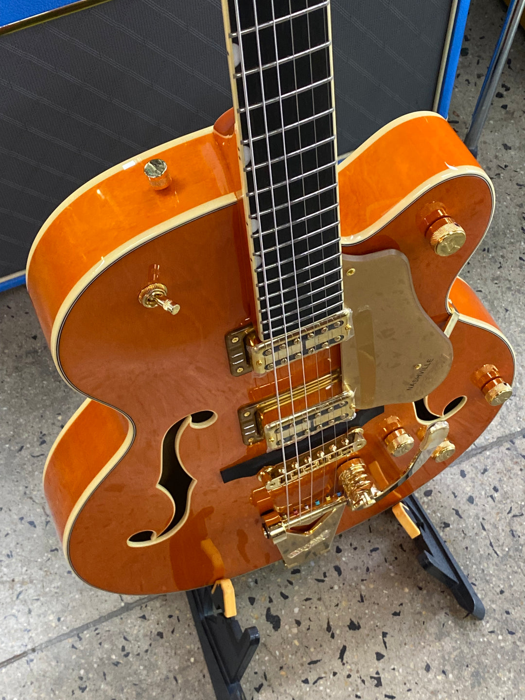 Gretsch Synchomatic Nashville Hollow Body w/Bisgby | 50s Orange Stain