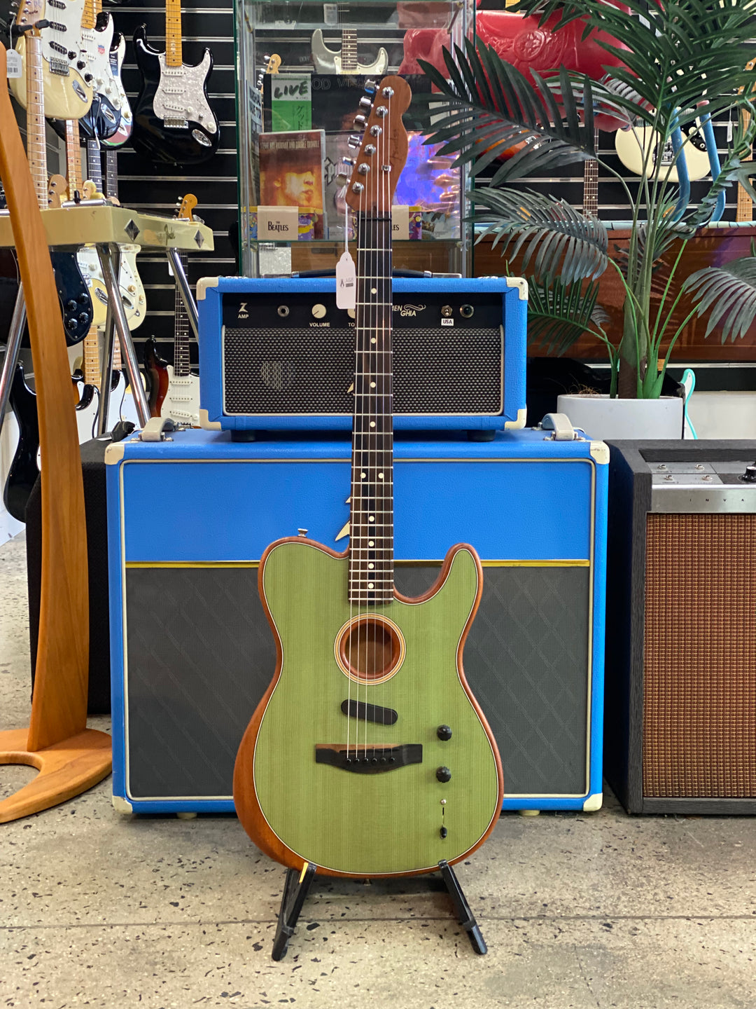 Fender 2021 American Acoustasonic Telecaster wcase | Surf Green ***pre loved***
