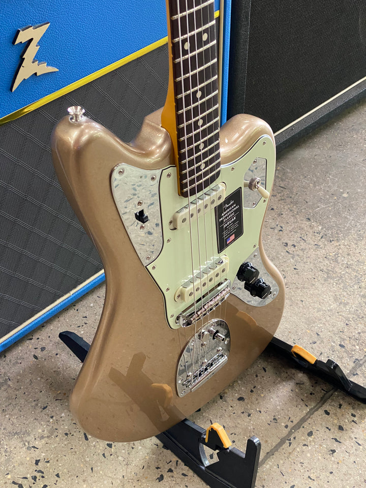 Fender American Professional Classic Jaguar | Faded Firemist Gold