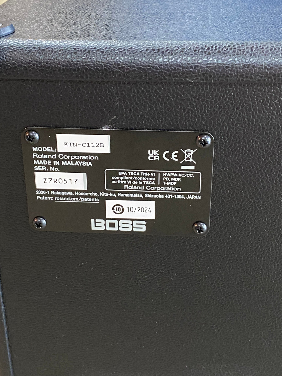 Boss Katana KTN-C112B Bass Cab 1x12 ***pre loved***