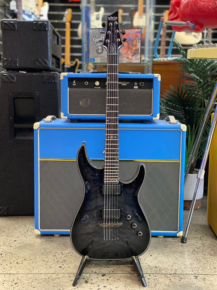 Schecter Hellraiser Hybrid C-1 Transparent Black Burst