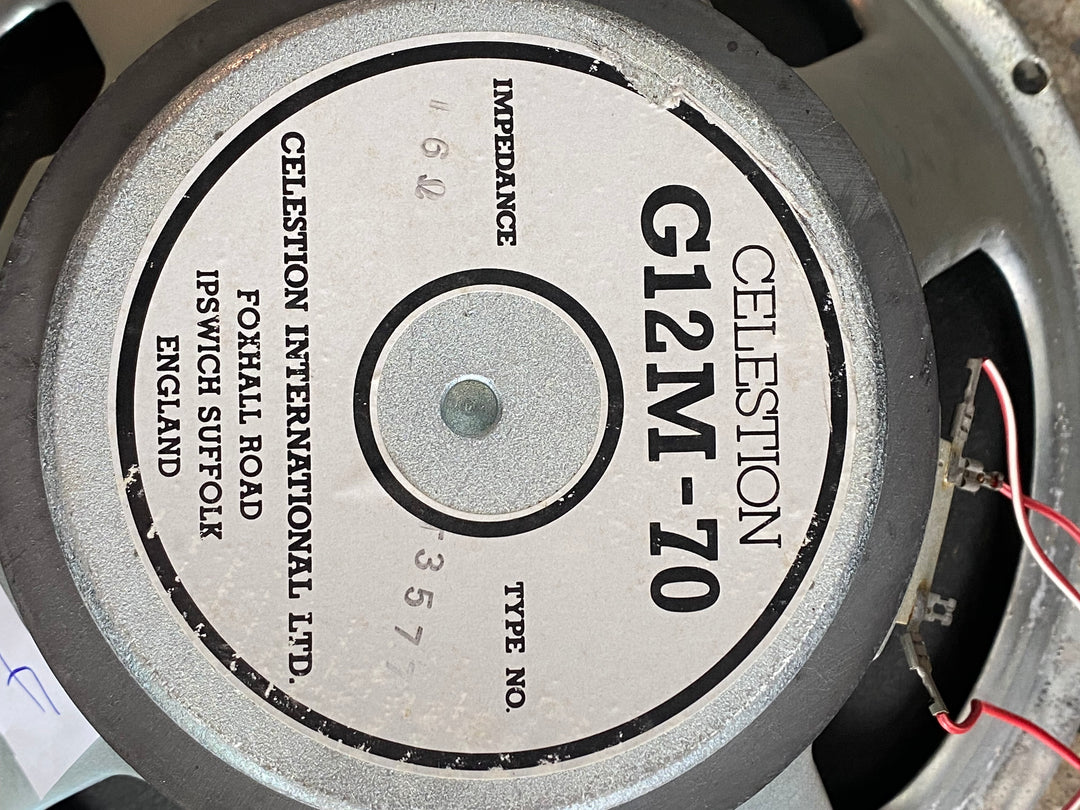 Celestion G12M-70 Type T3577 12" 70-watt Ceramic Speaker 16ohms ***Pre Loved***