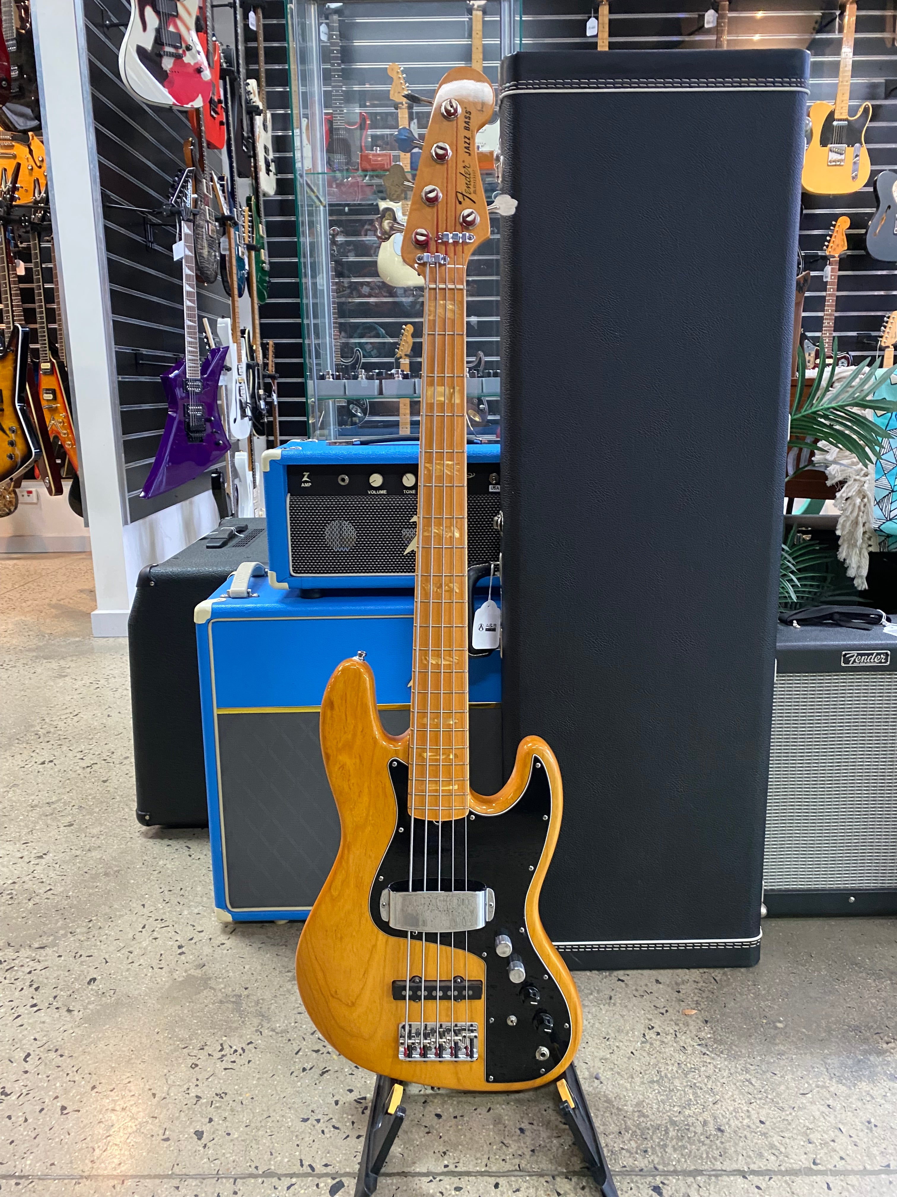 Fender Marcus Miller USA Jazz Bass V 5 String 2009 Bass Guitar Nat W/c –  A&B Musical Instruments