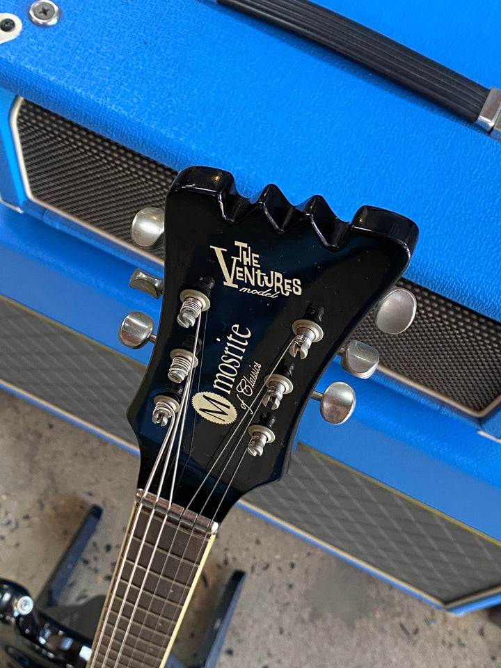 Mosrite MIJ Reissue Ventures w/case | Black ***pre loved***