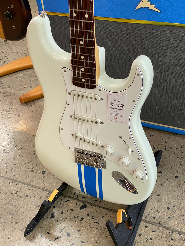 Fender MIJ 2023 Traditional Strat wbag | OLW Blue Competition Stripe ***pre loved***