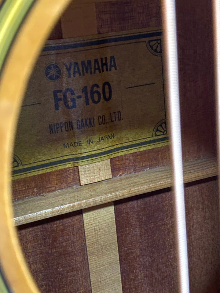 Yamaha MIJ Early 70s FG-160 Acoustic wcase ***pre loved***