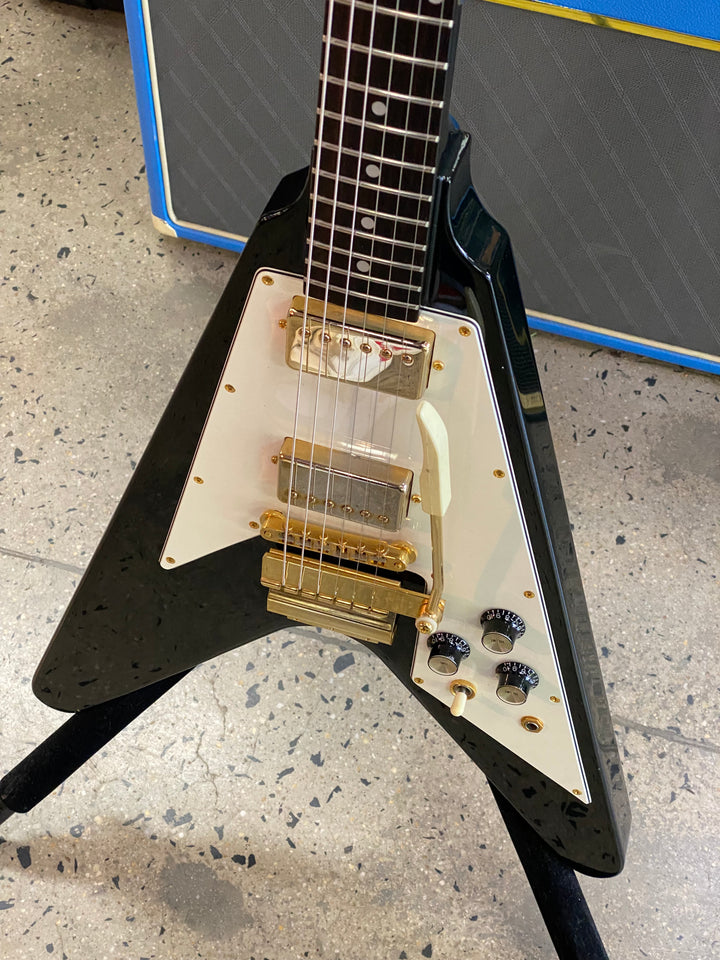 Orville 1996 FV-80G Flying V 1967 Reissue w/Maestro Vibrola | Black ***pre loved***