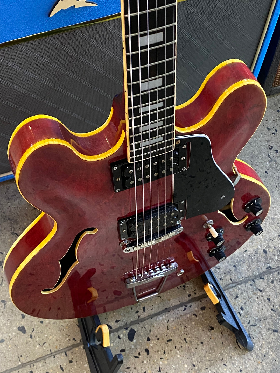 Greco MIJ SA-550 330 Style Early 70's Cherry Red W/case Pre Loved