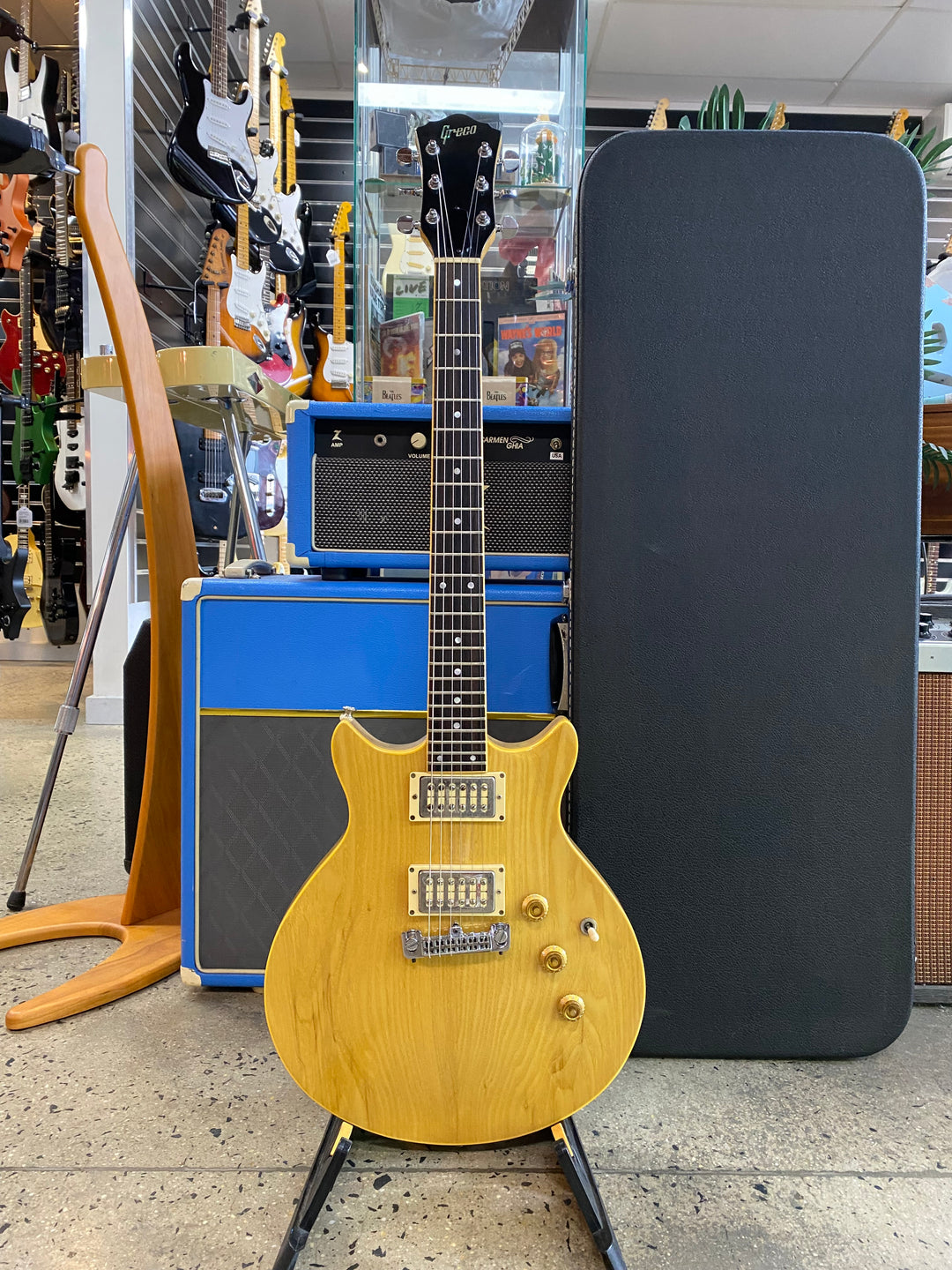 Greco 1977 MIJ MR-800 Mick Ralphs Natural W/case ***Pre Loved***