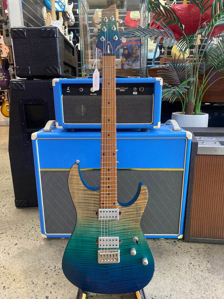 Schecter C-1 Standard Plus Electric Guitar | Blue Fade (BF)