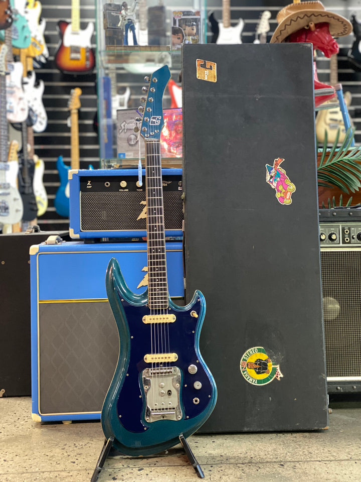 Guyatone MIJ LG-350 Sharp 5 Late 60's w/case | Blue Metallic ***pre loved***