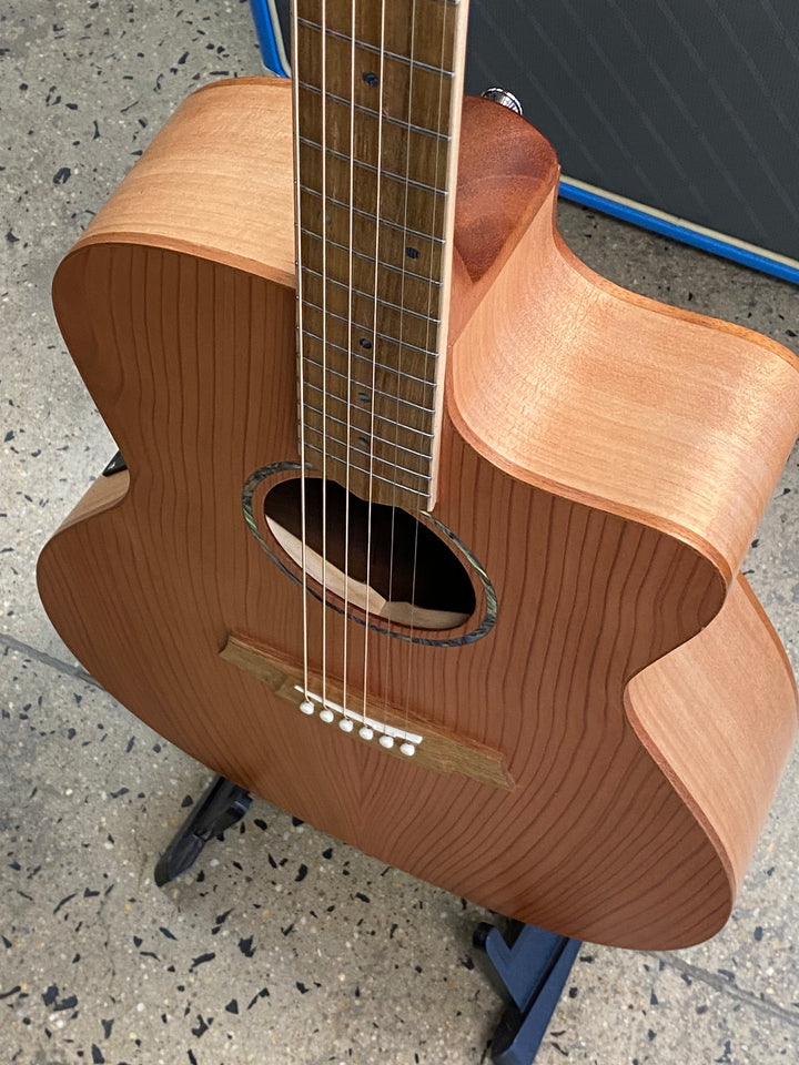 Cole Clark Studio SAN1EC Grand Auditorium Redwood Top Queensland Maple Back and Sides