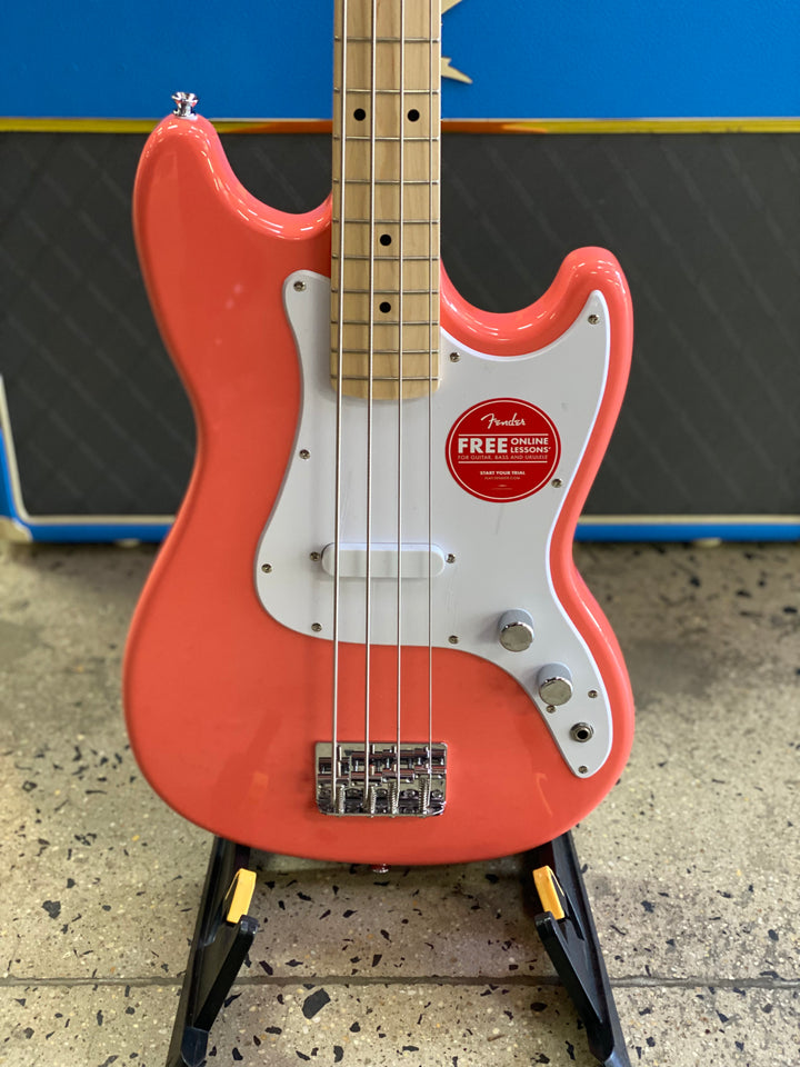 Squier Sonic Bronco Bass | Tahitian Coral