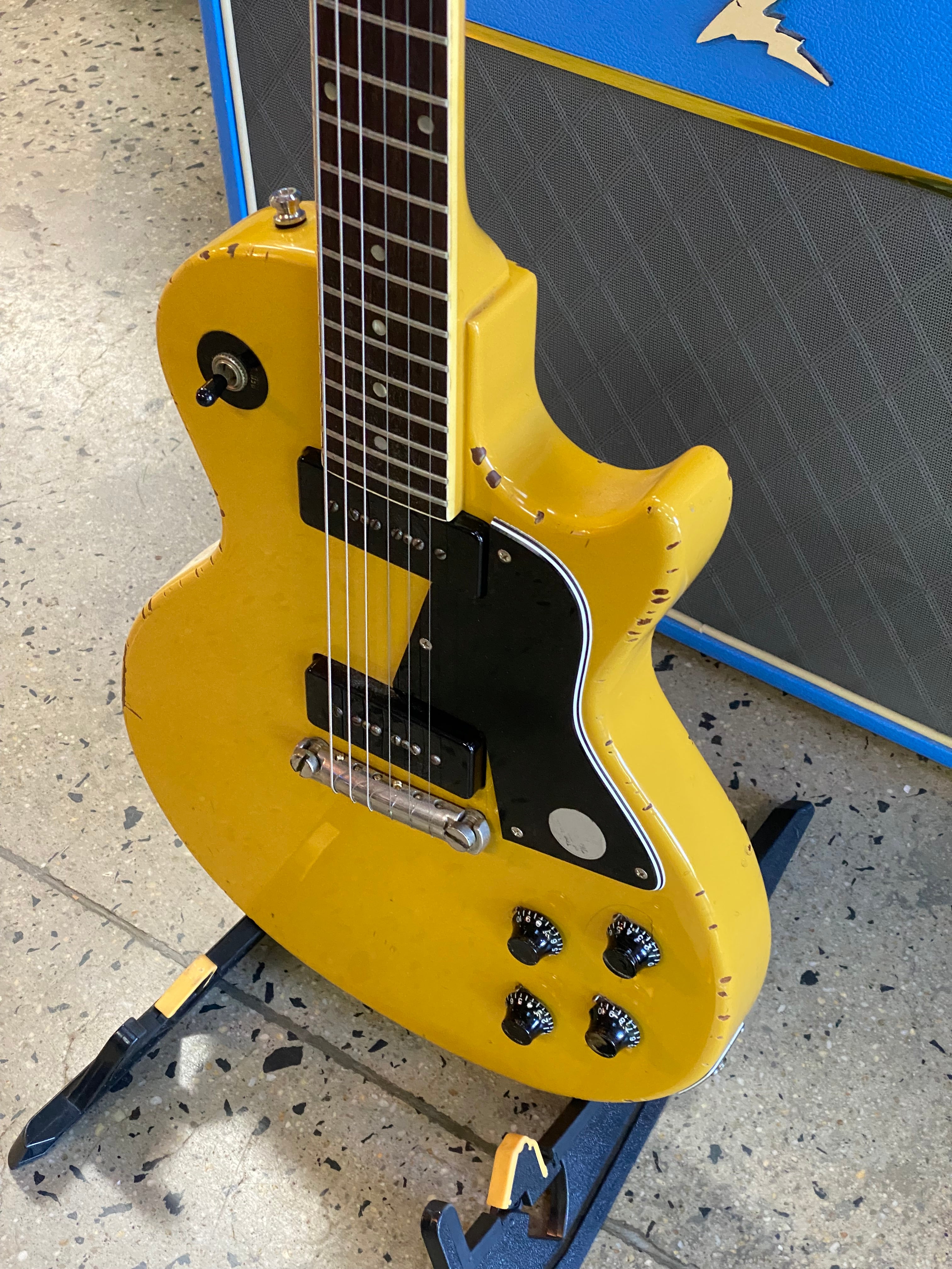 Burny 80s Rock'n Roll Version Les Paul Special TV Yellow w/bag
