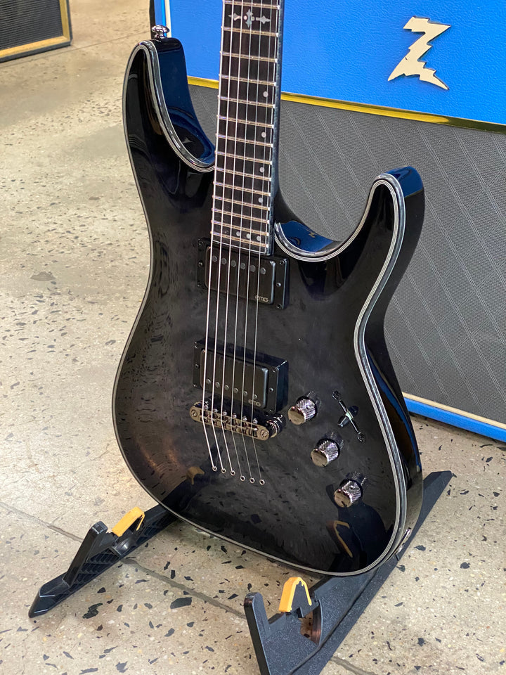 Schecter Hellraiser Hybrid C-1 Transparent Black Burst