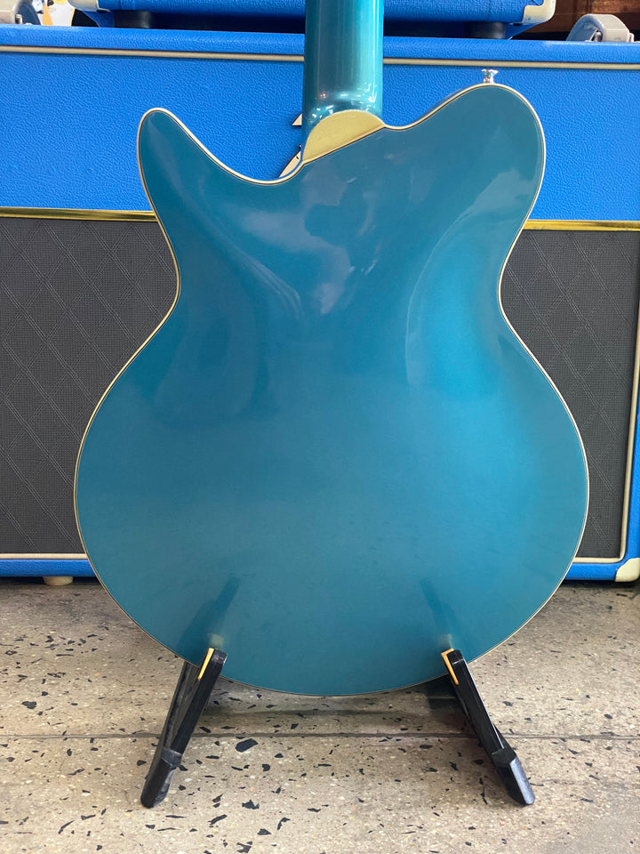 Eastman ROMEO-LA Thinline Archtop Electric Guitar P-90's Celestine Blue W/case ***Pre Loved***
