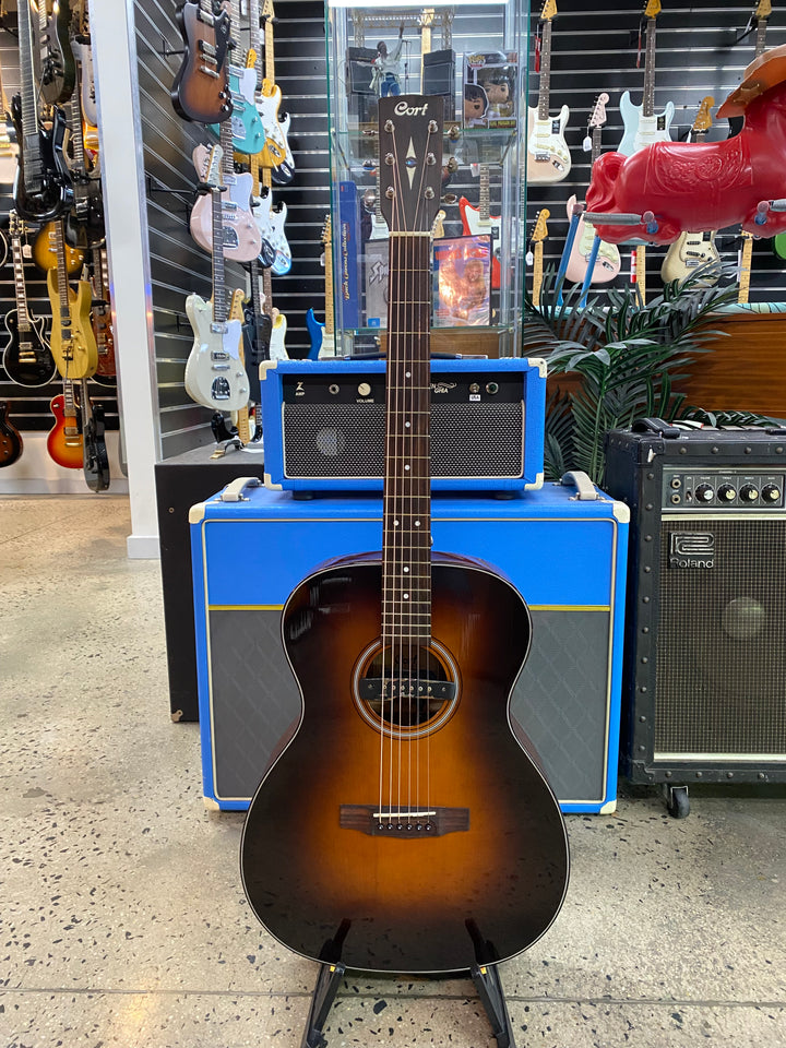 Cort L300V-F-SB  Acoustic Guitar Sunburst W/pickup W/case ***Pre Loved***