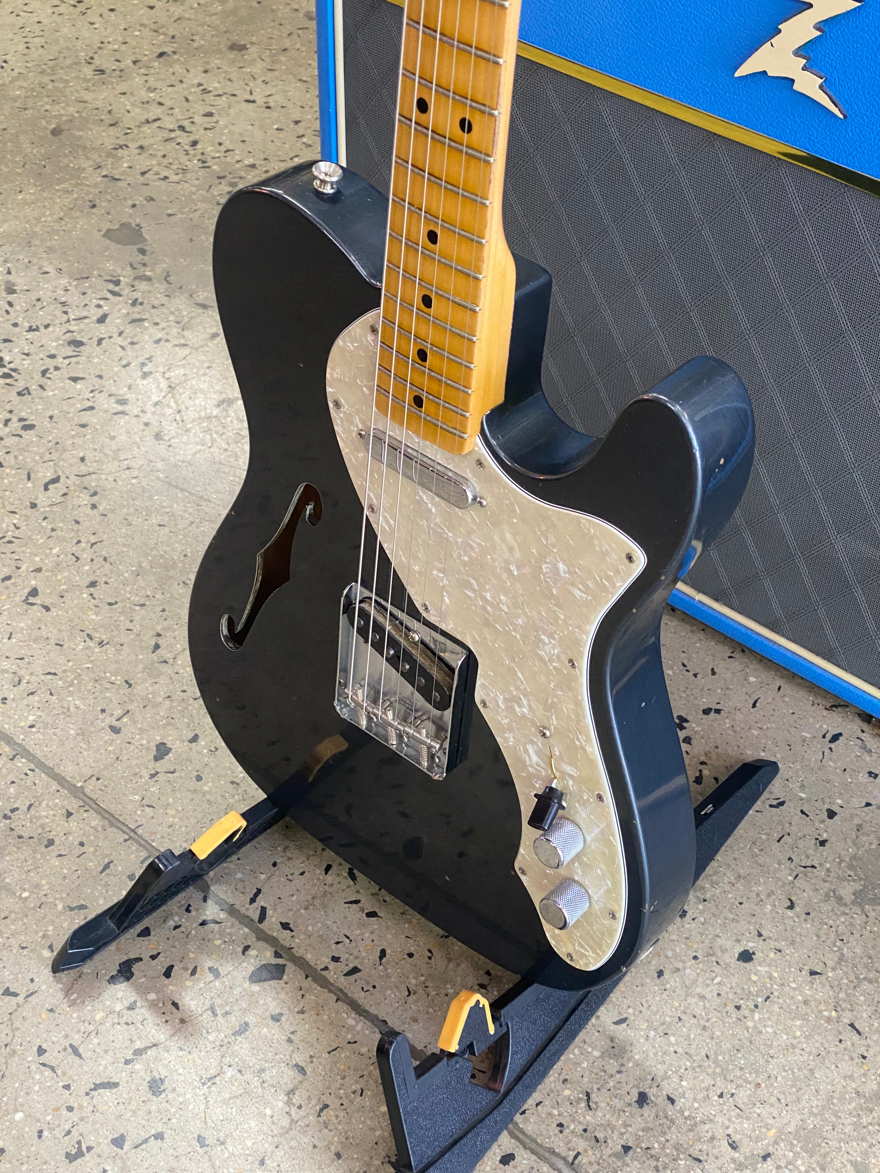 Fender 2020 Custom Shop 68 Tele Thinline Charcoal Frost Metallic