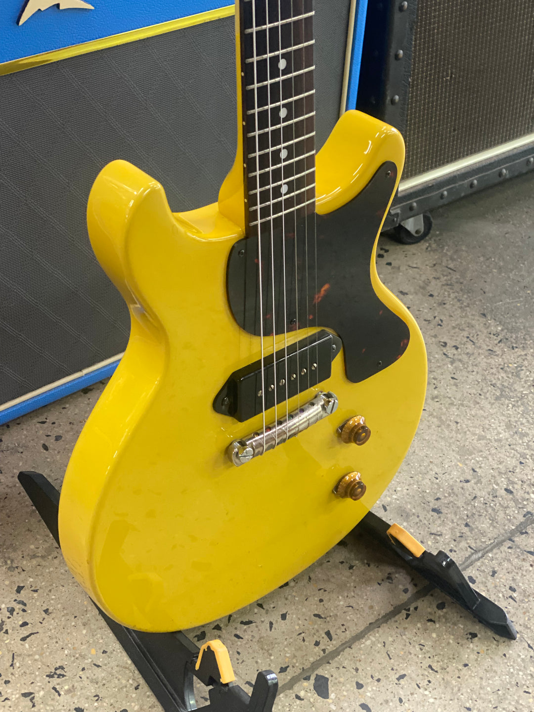 Greco MIJ 1986 EJR59-60D LP Junior Doublecut TV Yellow W/bag ***Pre Loved***