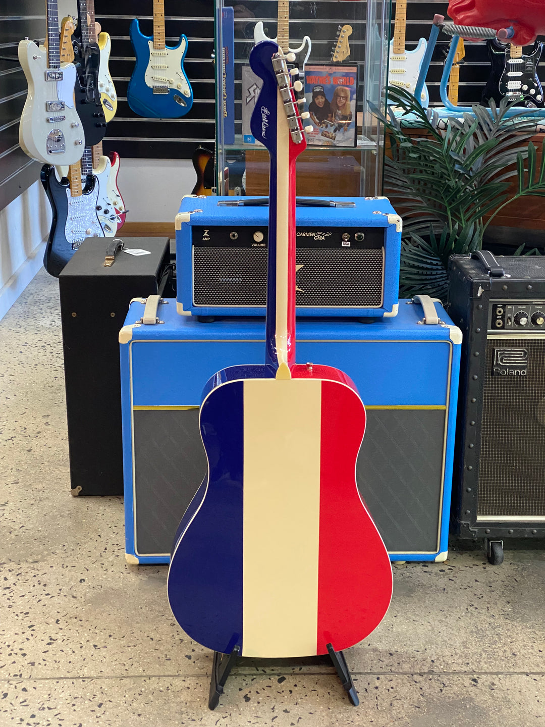 Fender Buck Owens Kingman Acoustic with Case | Red White and Blue