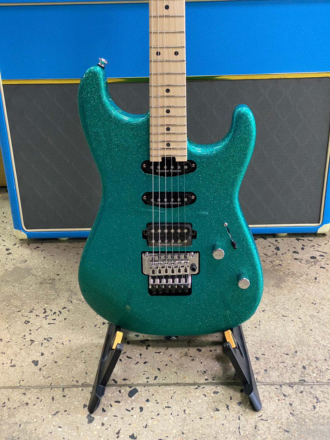 Charvel Pro-Mod San Dimas Style 1 HSS FR M | Aqua Flake