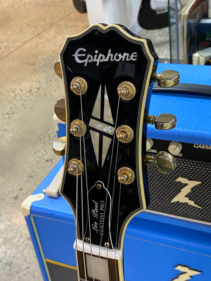 Epiphone 2014 Custom Pro Les Paul | Ebony ***pre loved***