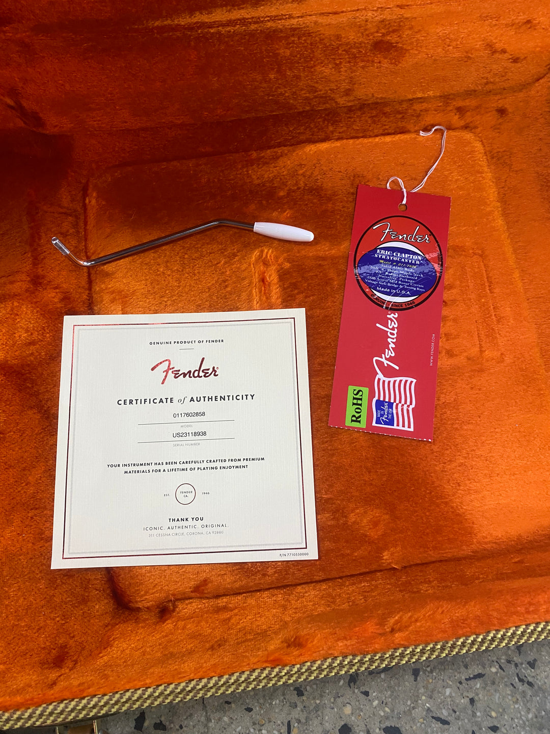 Fender USA Eric Clapton Stratocaster Maple Fingerboard Torino Red W/case ***Pre Loved***