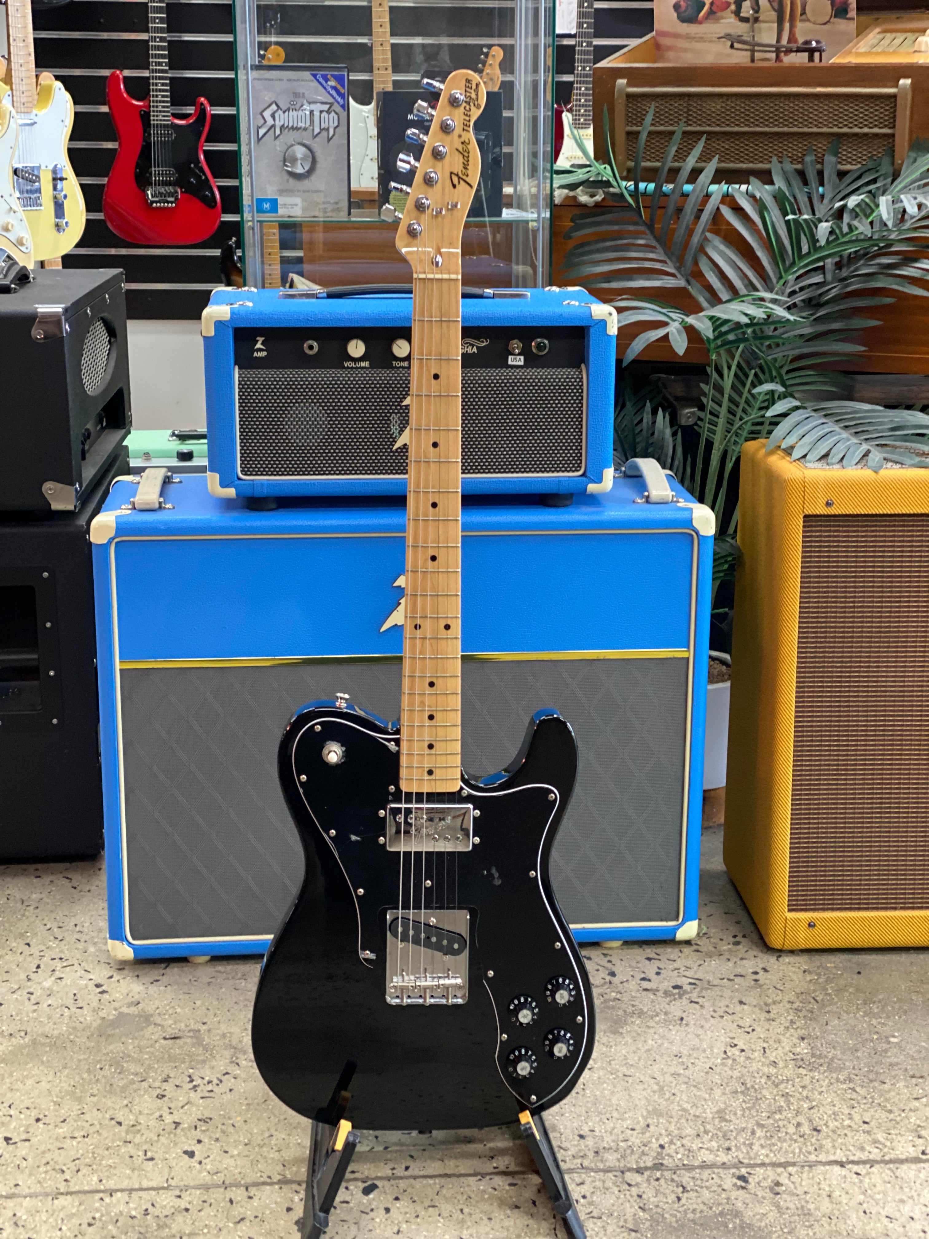 Fender 2017 MIJ TC 72 Telecaster Custom W bag Black Pre Loved A B Musical Instruments