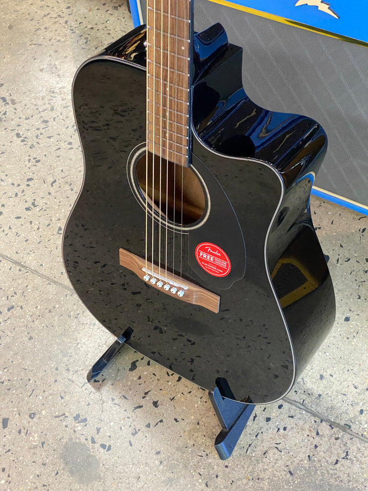 Fender CD-60SCE Dreadnought Acoustic | Black