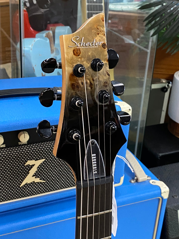 Schecter C-1 Standard | Black Fade Burst Burl