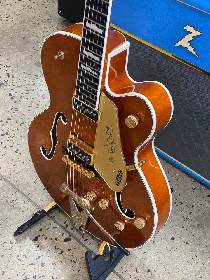 Gretsch 2022 G6120TG-DS Players Edition Nashville Roundup Orange W/case ***Pre Loved***