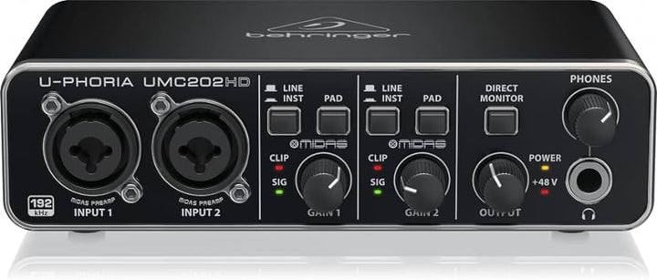 Behringer UMC202HD U-Phoria 2×2 Audio Interface