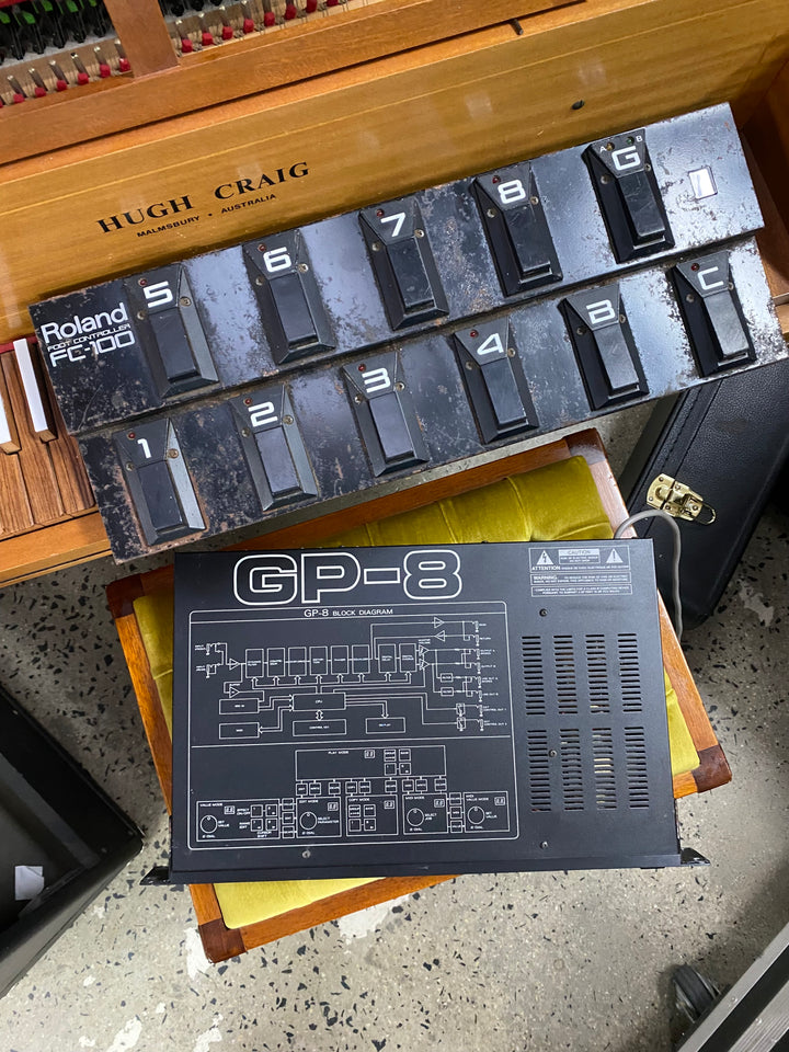 Roland GP-8 1980s Guitar Effects Processor With FC-100 Foot Controller ***Pre Loved***