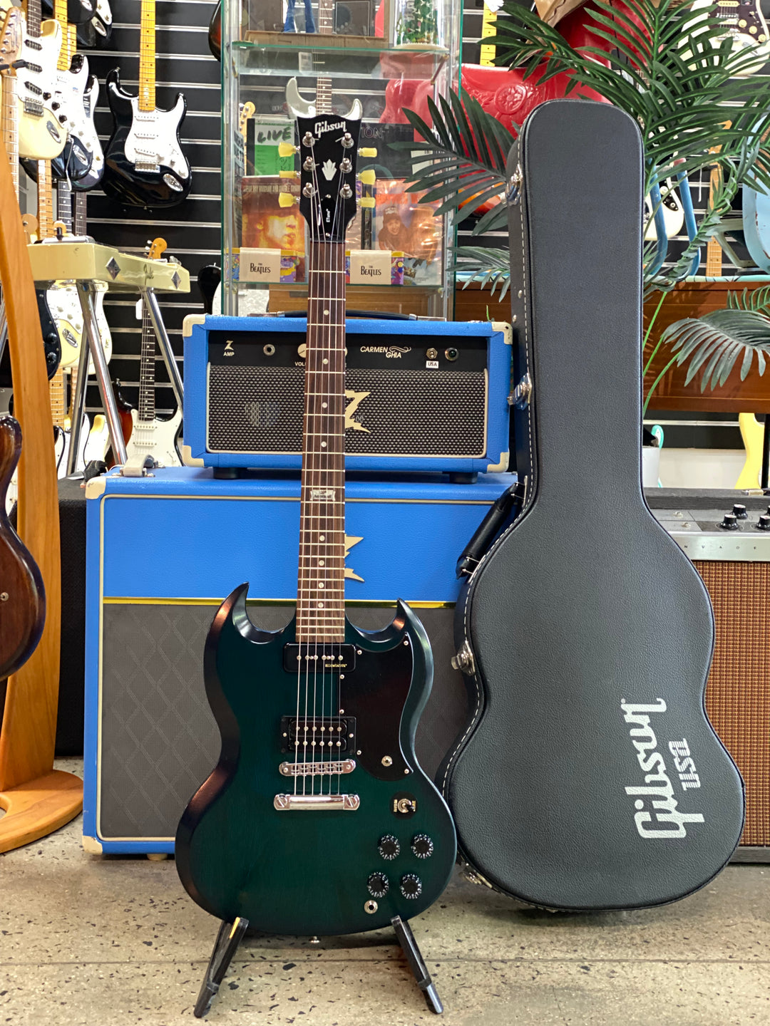Gibson USA 2014 SG Futura w/case | Pacific Blue Fade ***pre loved***
