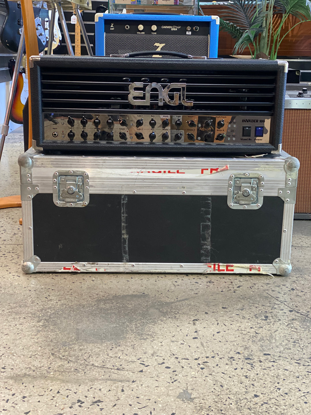 ENGL Invader 100W 4Ch Head W/footswitch and tour case ***pre loved***