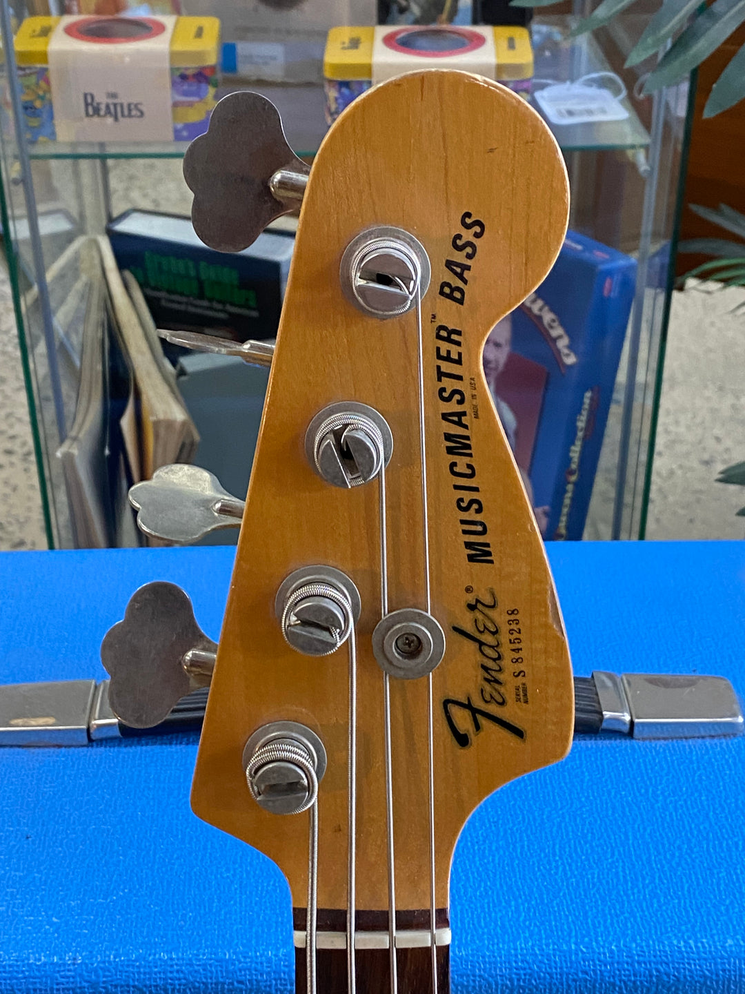 Fender 1981 Musicmaster *Modded w/case | Transparent Red
