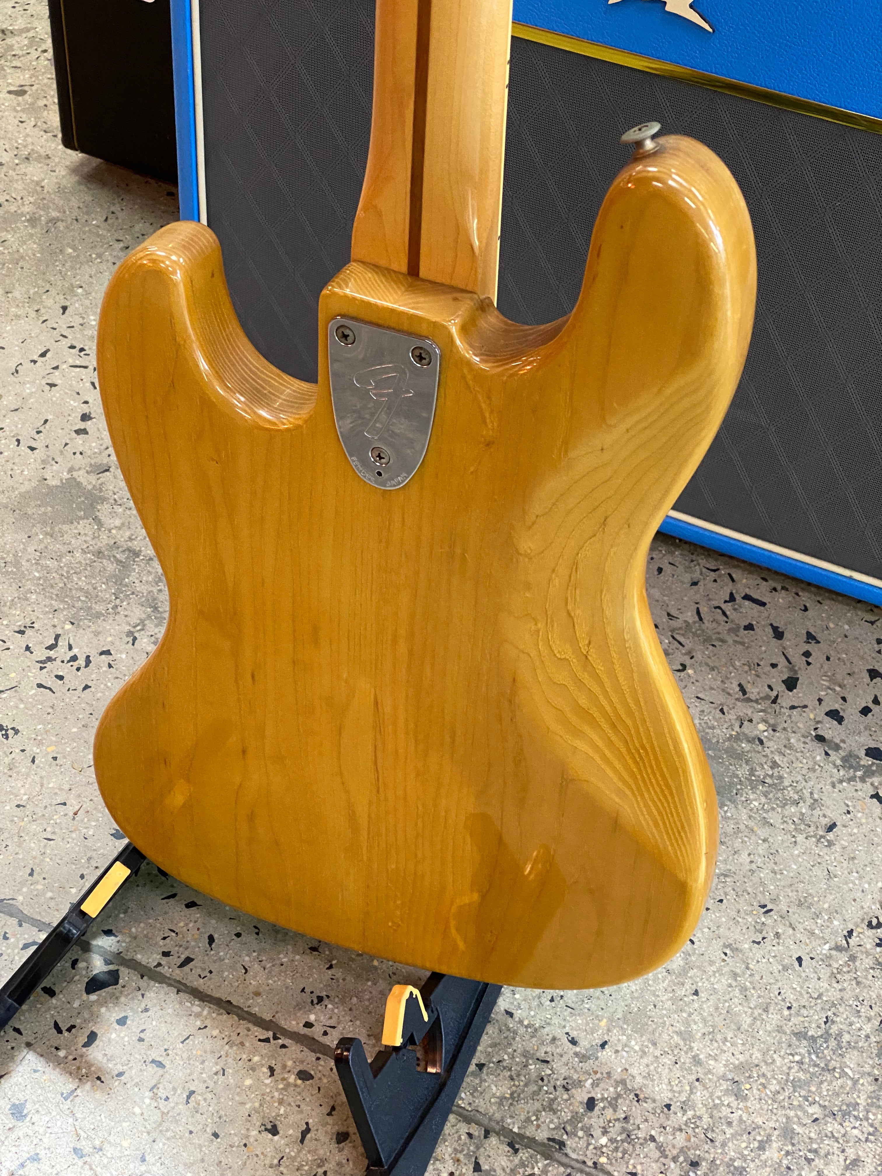 Fender '84-87 MIJ JB-75 E Series Jazz Bass Natural W/Bag ***Pre